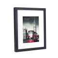 Wholesale custom 5x7 with Mat or 8x10 Without Mat Black MDF Picture Frame Made to Display Pictures